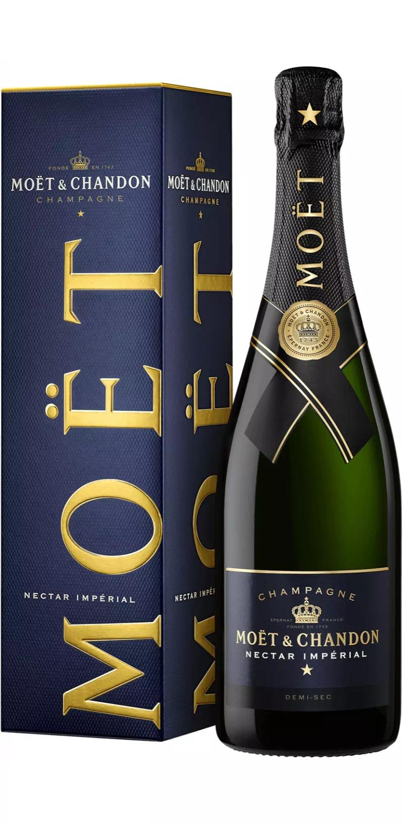 Шампанское Моэт и Шандон "Нектар Империаль" Полусладкое AOC Шампань