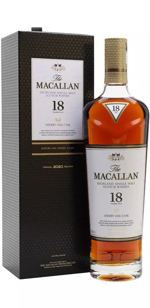 Виски односолодовый Макаллан 18-летний Шерри Оак (Спейсайд)