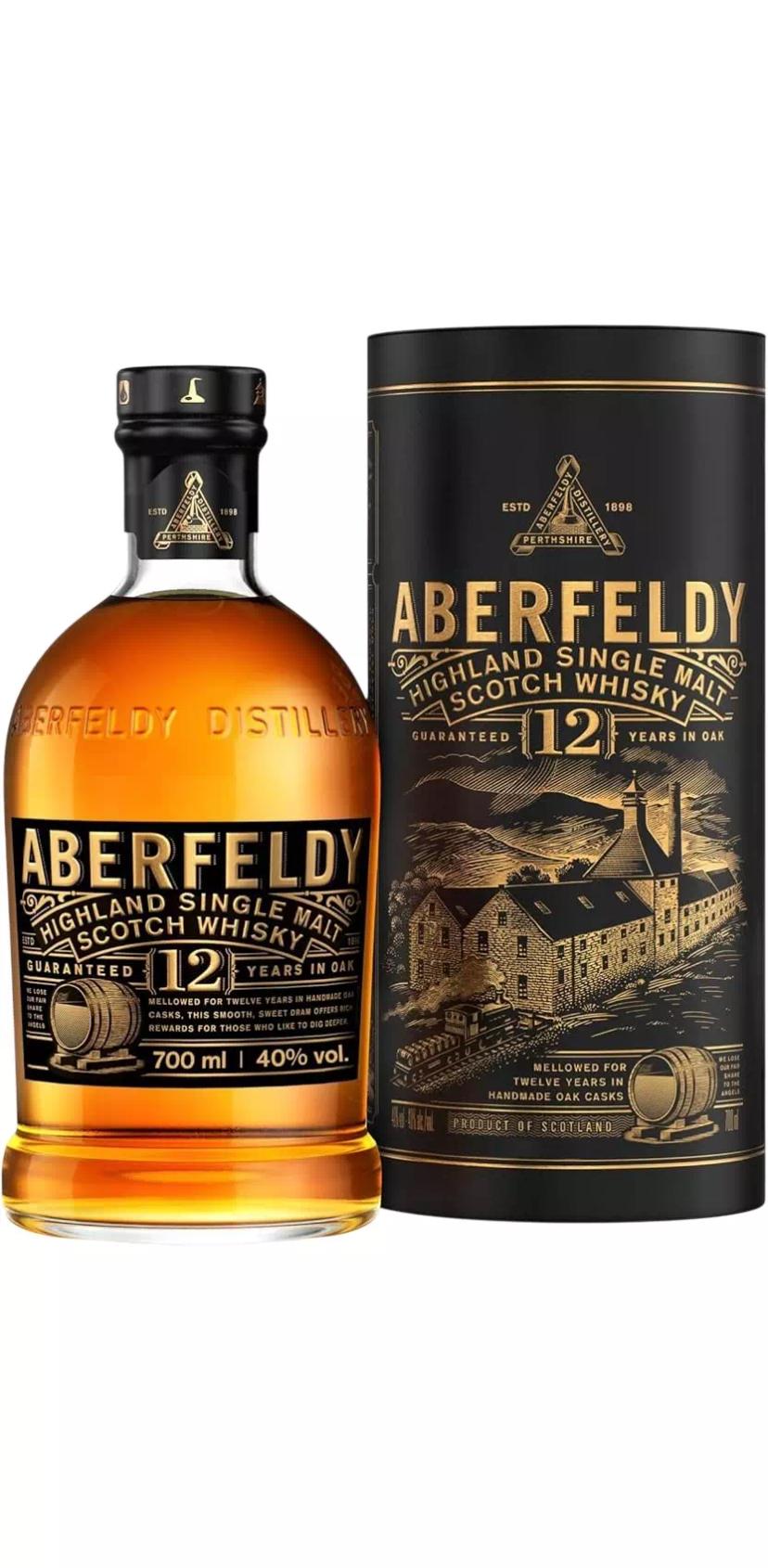 Виски односолодовый Аберфелди 12-летний (Хайленд)