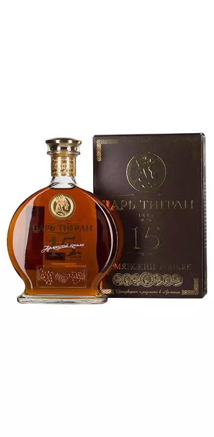 Армянский коньяк Царь Тигран 15-летний ОС