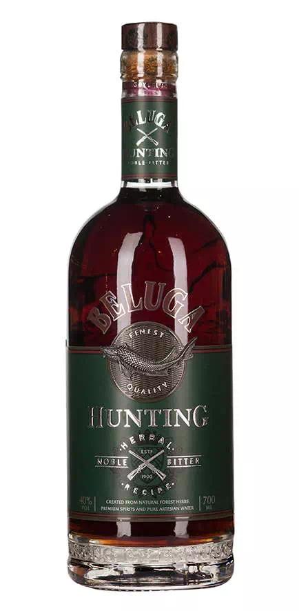 Ликёр десертный Белуга "Хантинг" Травяной