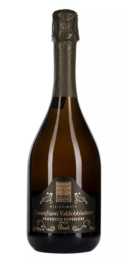 Игристое вино Чечилия Беретта Брют DOCG Конельяно Вальдоббьядене Просекко Супериоре