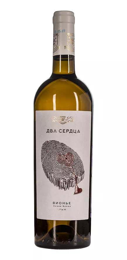 Вино Два Сердца Вионье ЗГУ Крым (Сакский р-н)