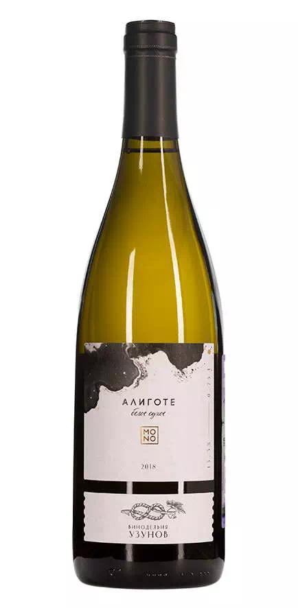 Вино Винодельня Узунов "Моно" Алиготе ЗГУ Кубань. Таманский п-ов