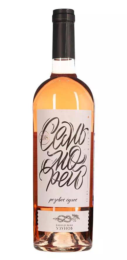 Вино Винодельня Узунов "Семь Морей" Розовое ЗГУ Кубань. Таманский п-ов