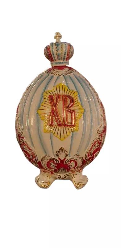 Штоф Лефортовский ФЗ "ХВ" для Святой воды фарфоровый пасхальный 1000мл