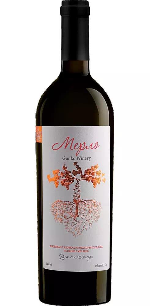 Вино Гунько Вайнери Мерло ЗГУ Кубань