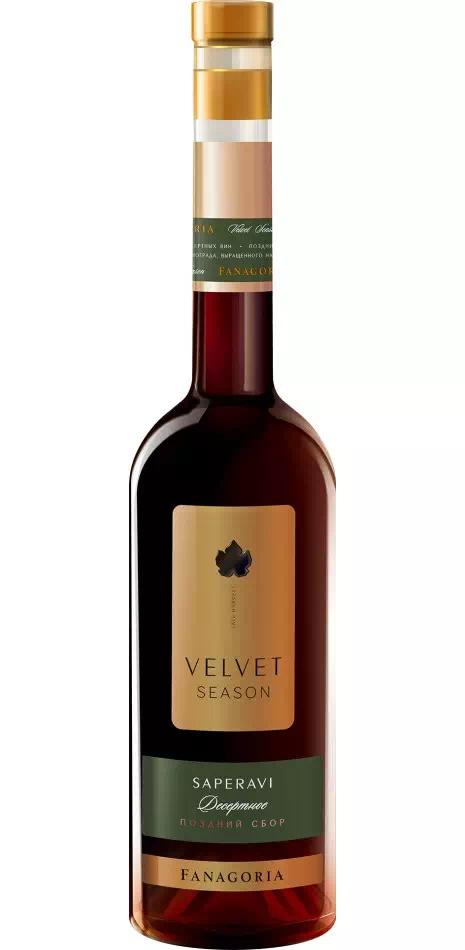 Десертное вино Фанагория "Вельвет Сезон" Саперави ЗГУ Кубань. Таманский п-ов