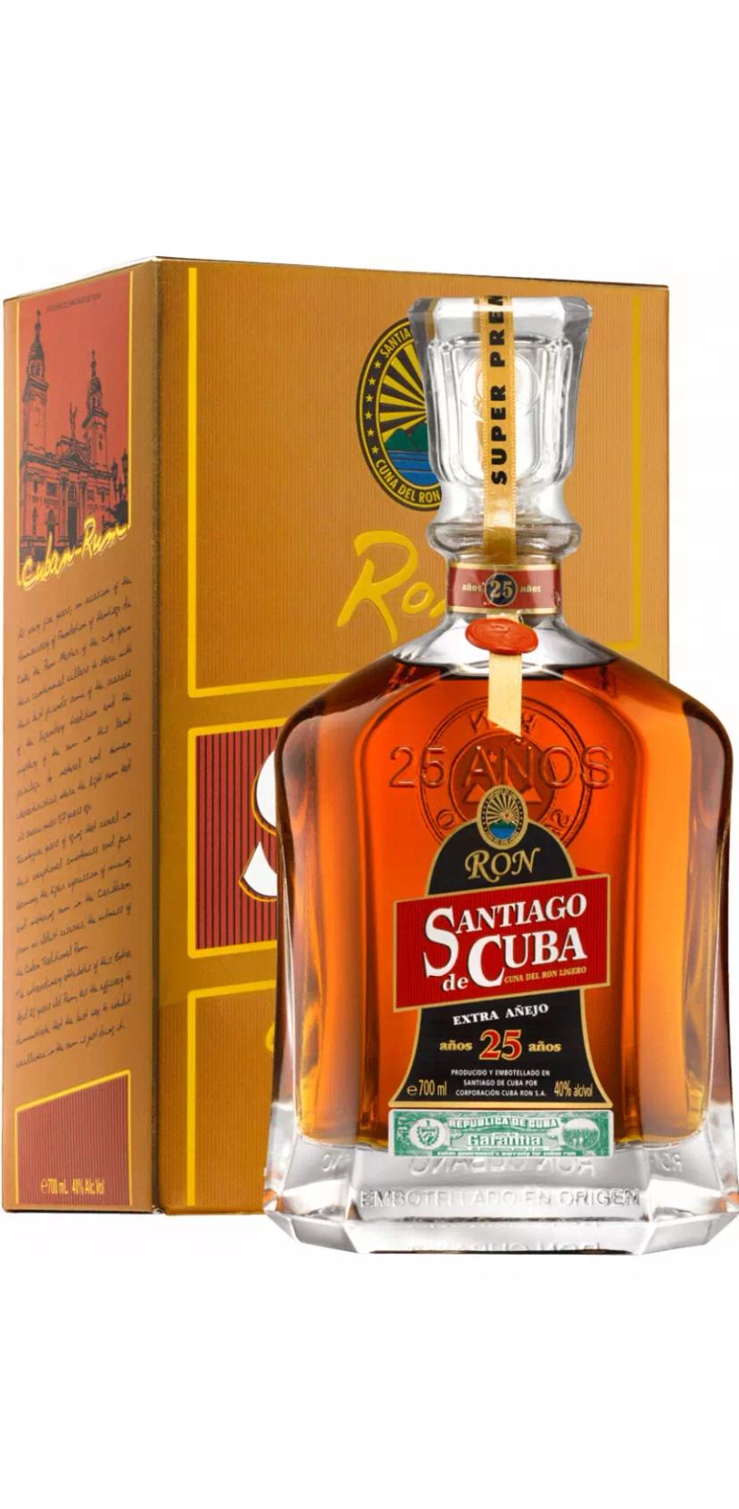 Ром Сантьяго де Куба Экстра Аньехо 25-летний
