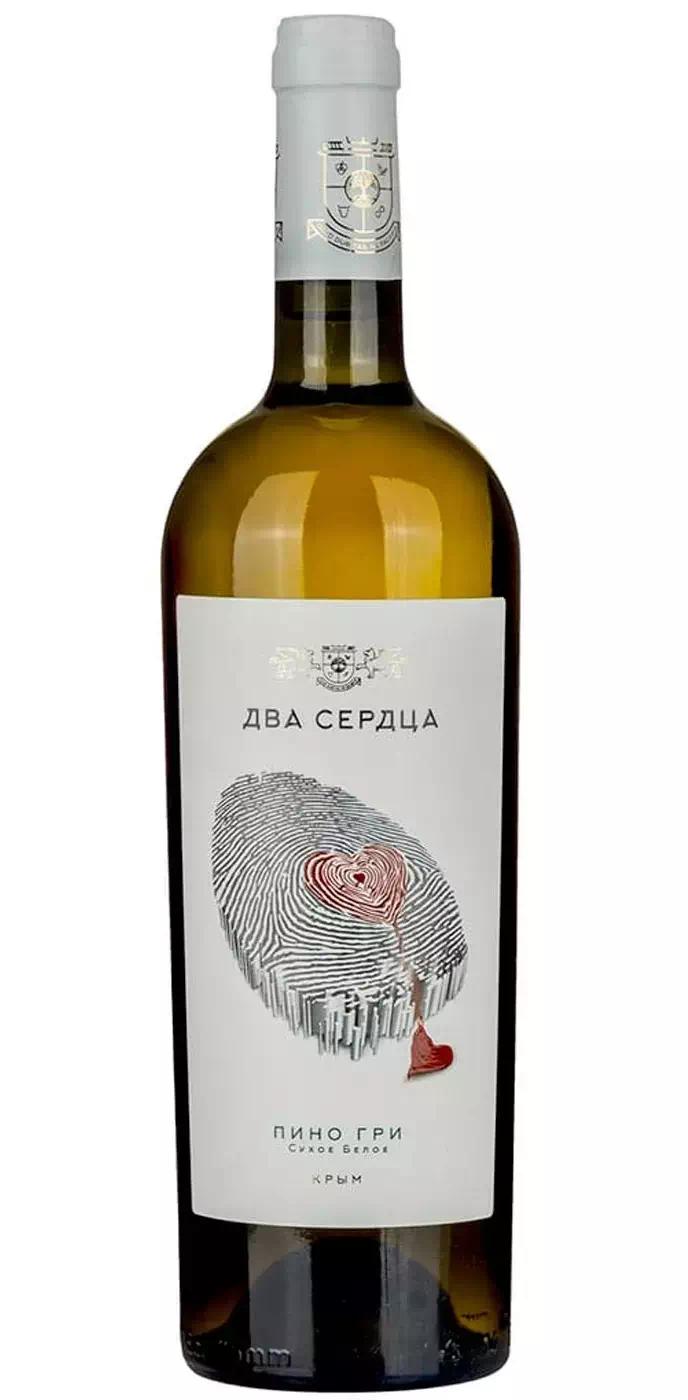 Вино Два Сердца Пино Гри "Блаш" Блан (Сакский р-н)