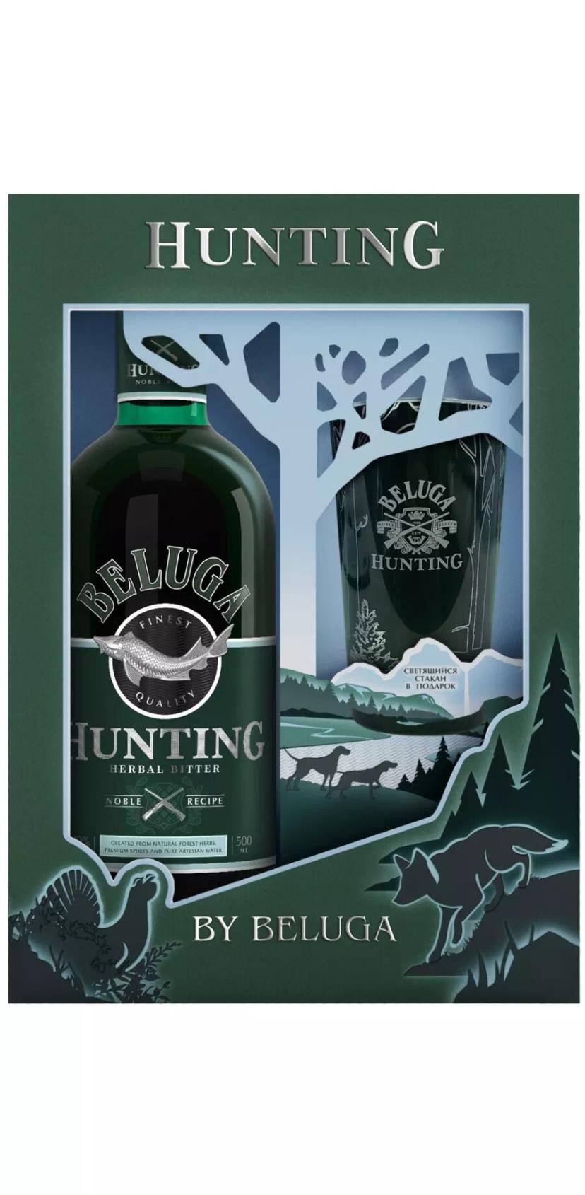 Ликёр десертный Белуга "Хантинг" Травяной