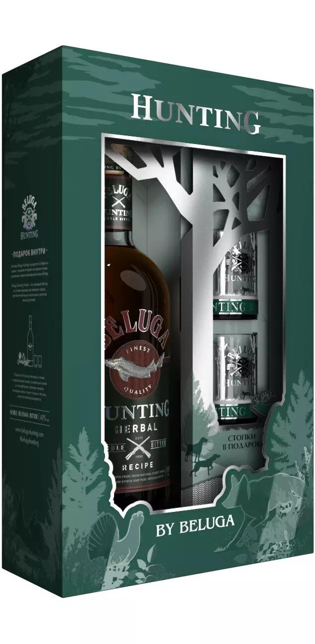 Ликёр десертный Белуга "Хантинг" Травяной