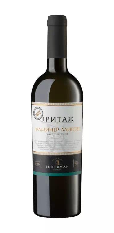 Вино Инкерман "Эритаж" Классическое Траминер - Алиготе (Зона Севастополя)