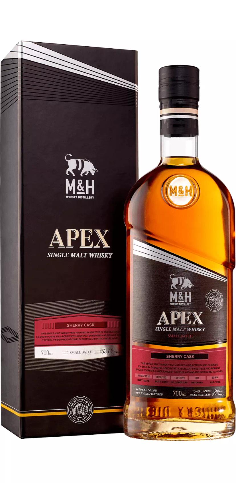 Виски односолодовый Эм энд Эйч (Милк энд Хани) "Апекс" Питед Шерри Каск