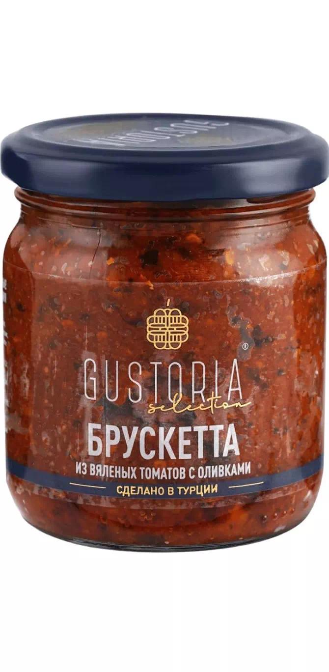 Брускетта Густория из вяленых томатов с оливками