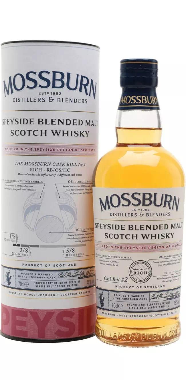 Виски солодовый купажированный Моссберн "Каск Билл №2" (Спейсайд)