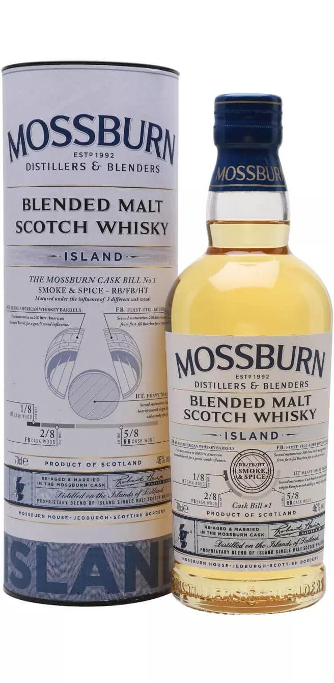 Виски солодовый купажированный Моссберн "Каск Билл №1" (Айленд)