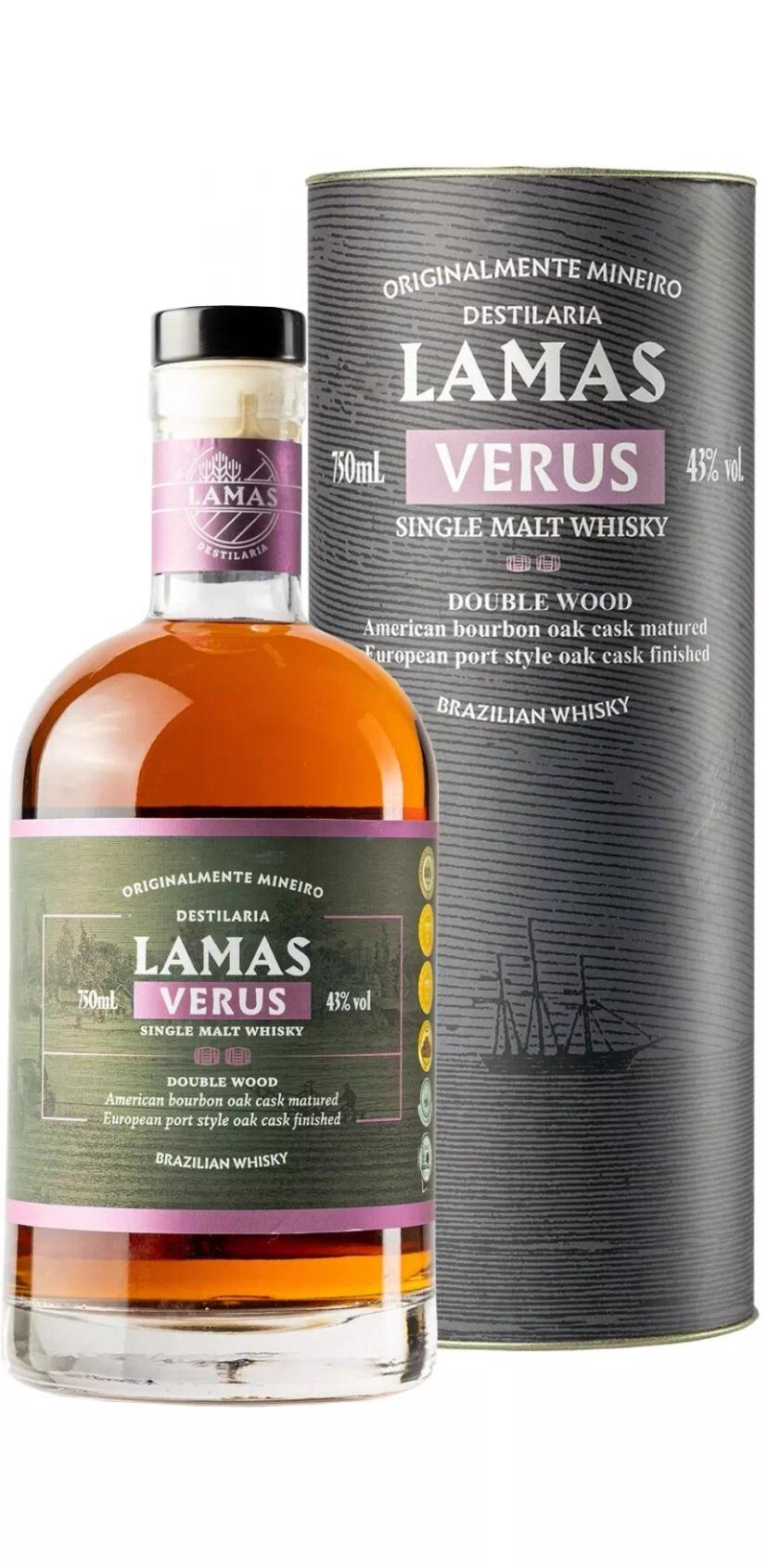 Виски односолодовый Ламас "Верус" Дабл Вуд
