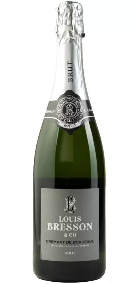 Игристое вино Луи Бресон энд Ко. Брют AOC Креман де Бордо