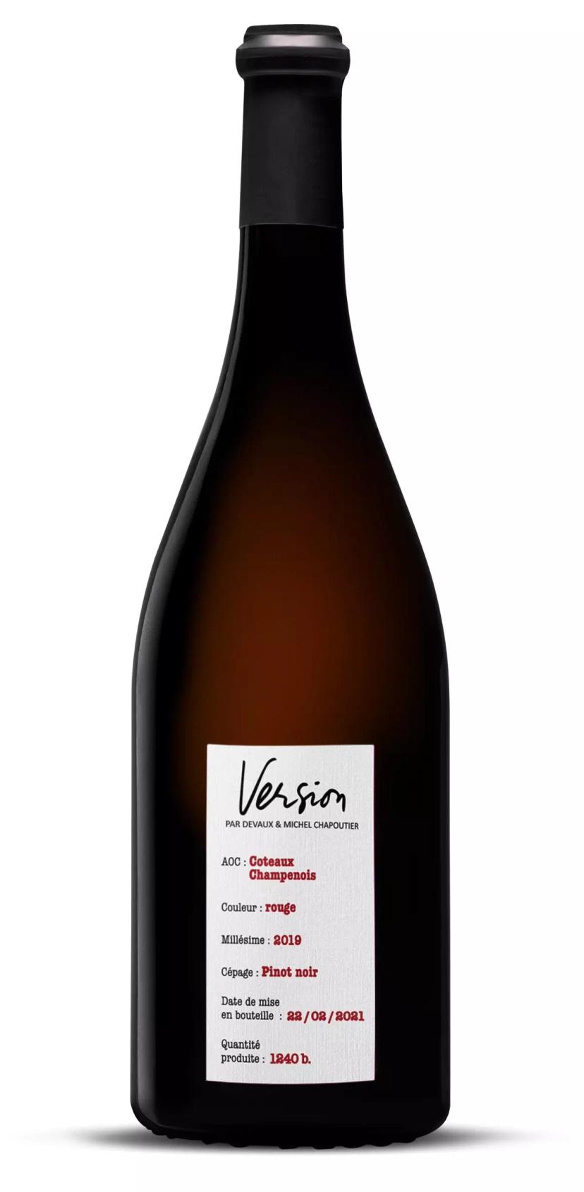 Вино Дево "Версьён" Руж AOC Кото Шампенуа