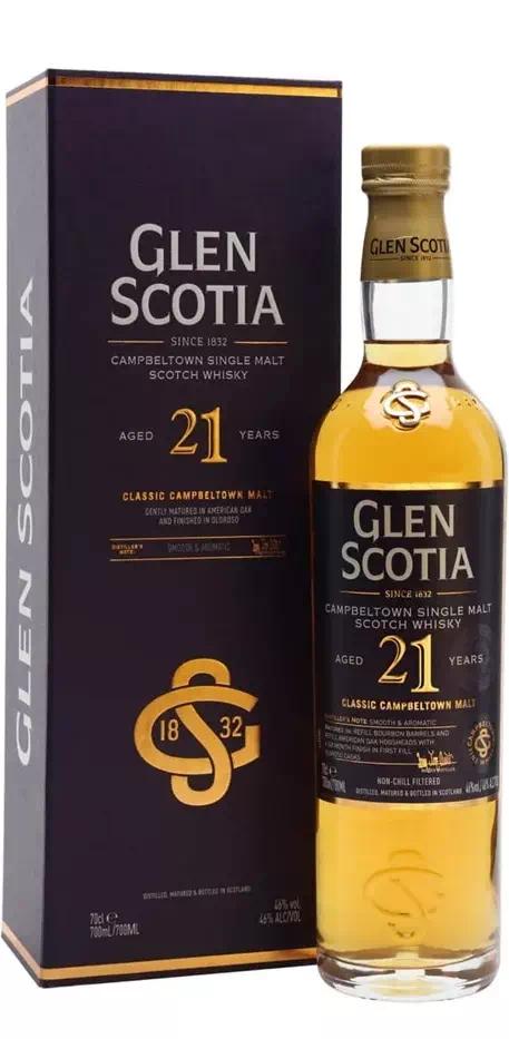 Виски односолодовый Глен Скотиа 21-летний (Кэмпбелтаун)