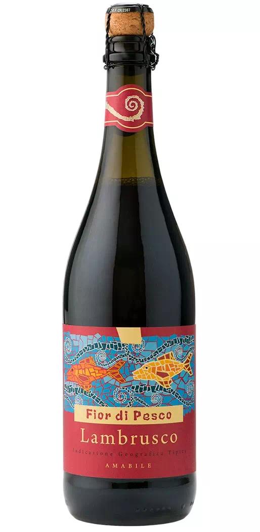 Игристое жемчужное вино Фьор ди Песко Россо IGT Ламбруско дель Эмилия