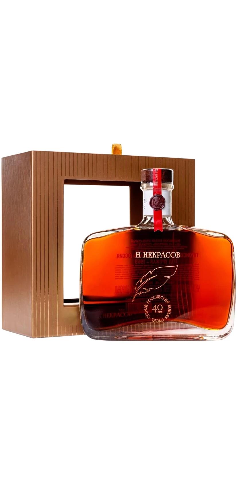 Российский коньяк Н.Некрасов 40-летний ОС