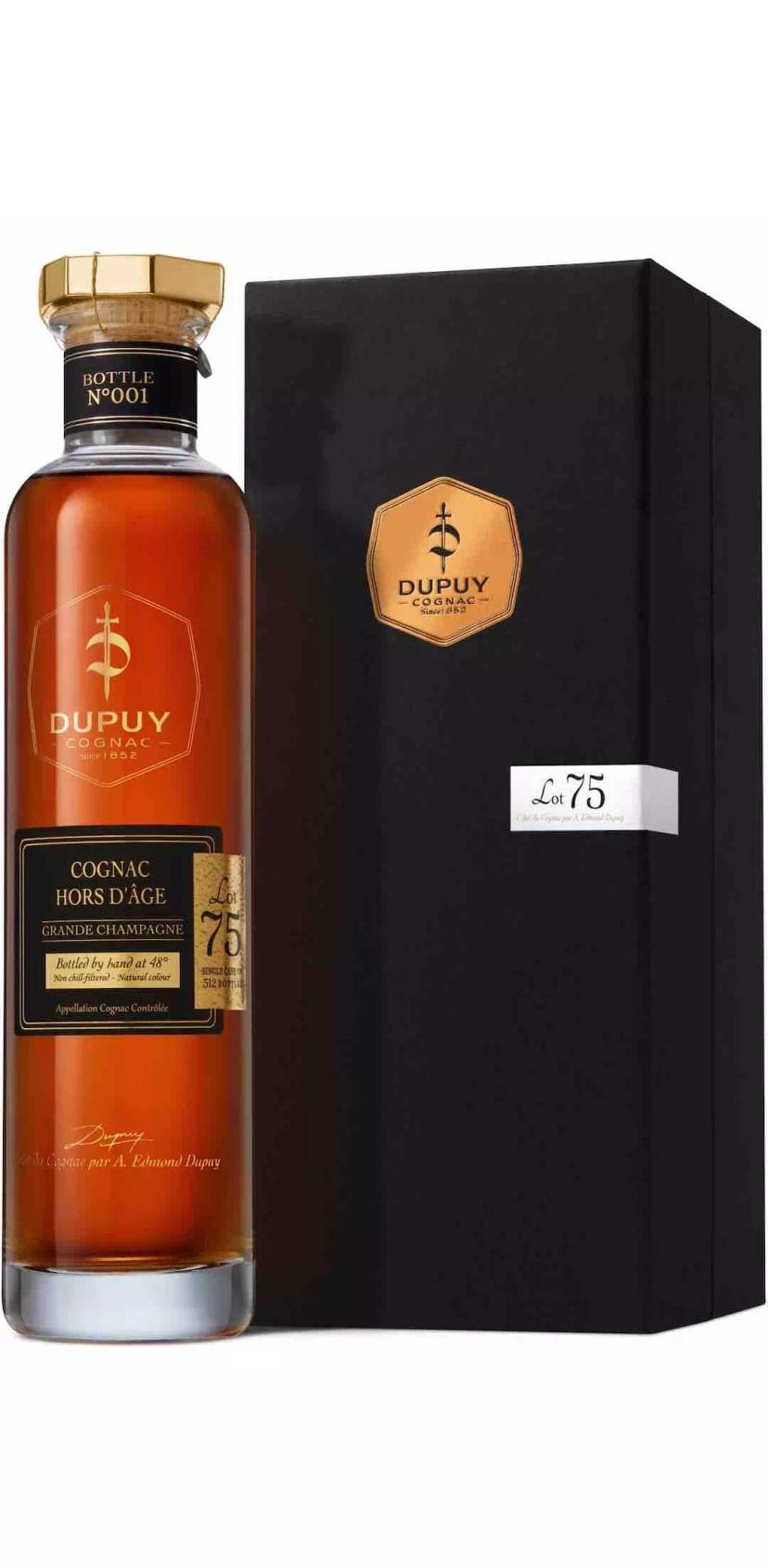 Коньяк Дюпюи Ор д'Аж "Лот №75" AOC Гранд Шампань