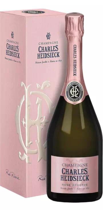 Шампанское Шарль Хайдсик Брют Розе Резерв АОС Шампань