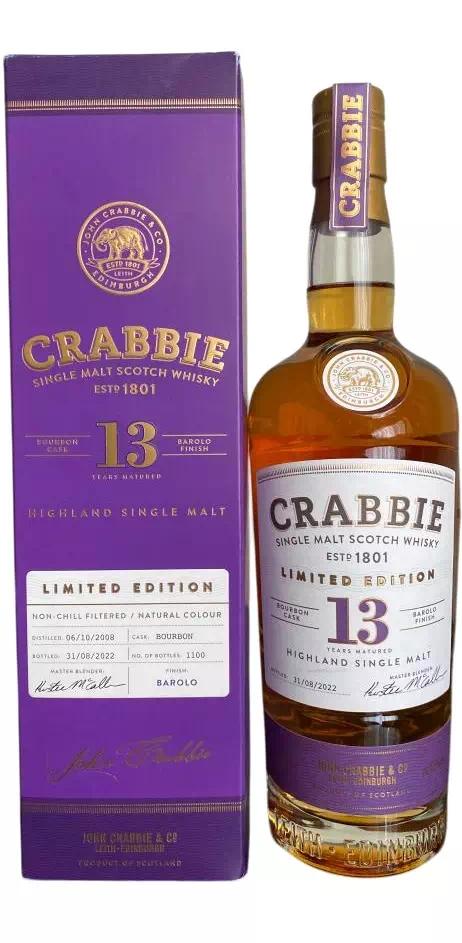 Виски односолодовый Крабби 13-летний Бароло Финиш (Хайленд)