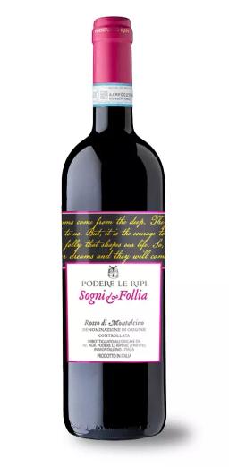 Вино Подере ле Рипи "Сони э Фолия" DOC Россо ди Монтальчино
