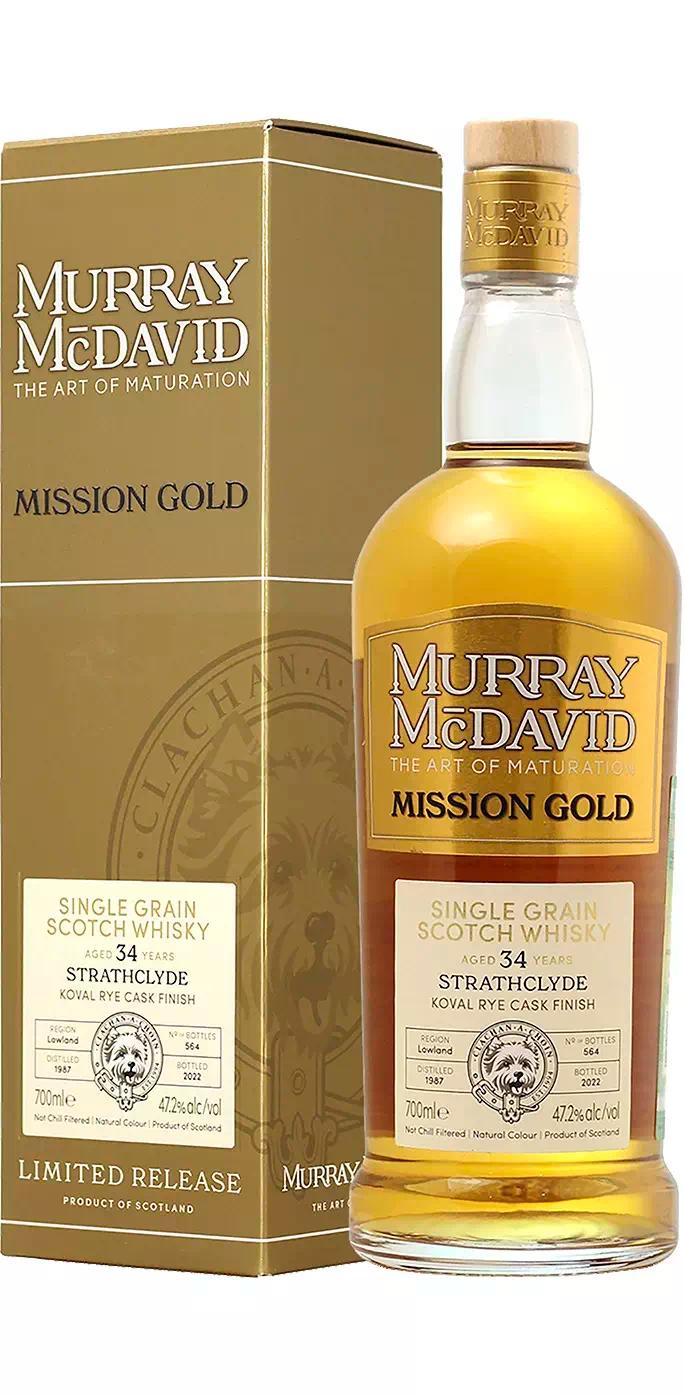 Виски односолодовый Мюррей МакДэвид "Мишн Голд" Стратклайд 34-летний (Лоуленд)