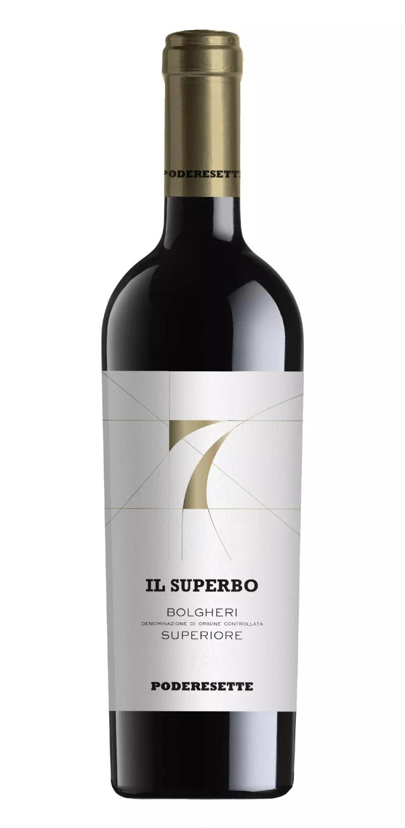 Вино Подере Сетте 7 "Иль Супербо" Россо DOC Болгери "Супериоре"
