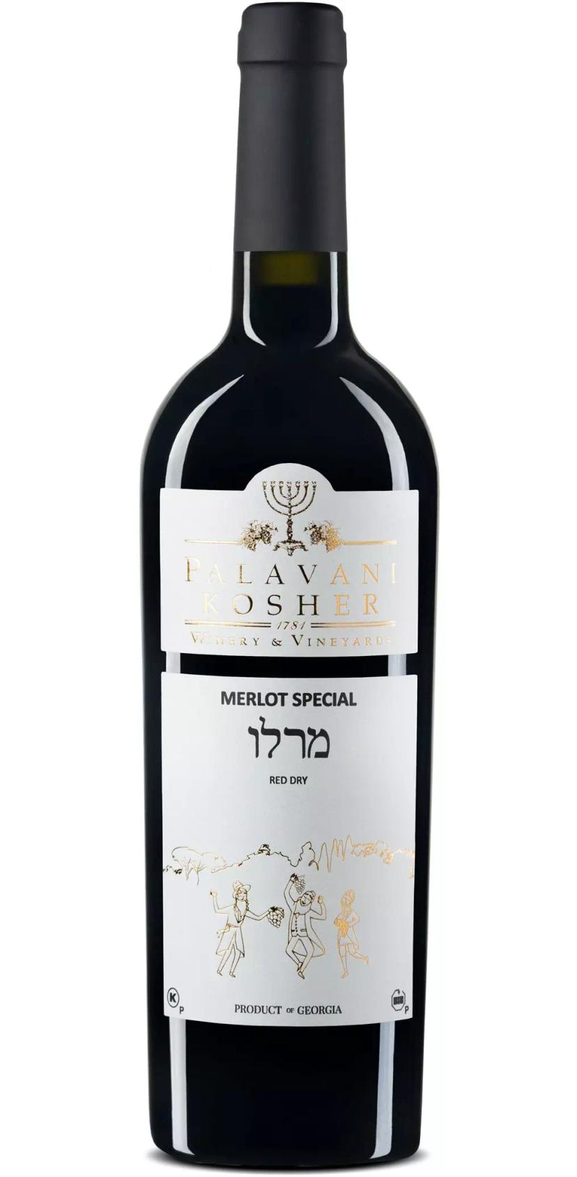 Вино Палавани "Кошер" Мерло Спешл (Кварели)