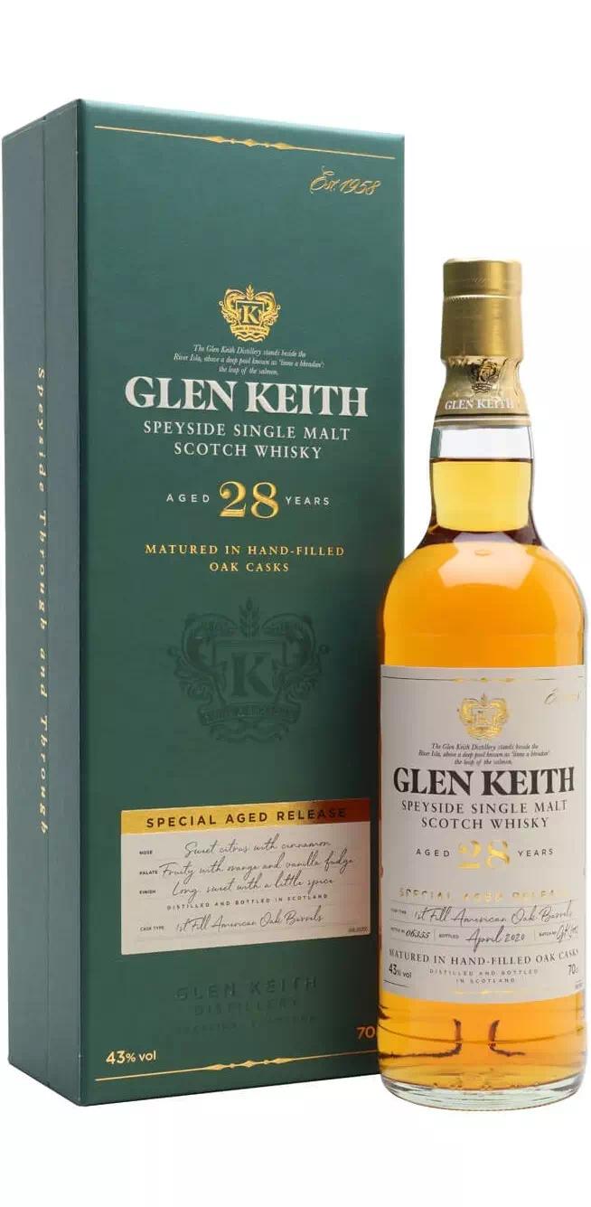Виски односолодовый Глен Кит 28-летний (Спейсайд)