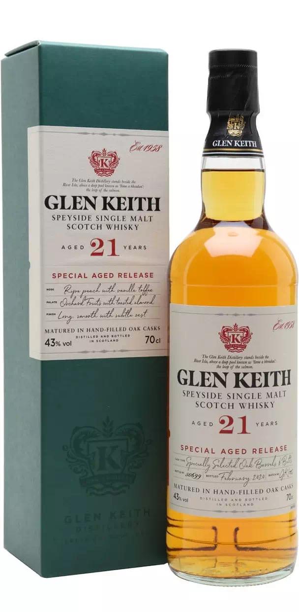 Виски односолодовый Глен Кит 21-летний (Спейсайд)