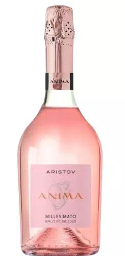 Игристое вино Аристов "Анима" Брют Розе ЗГУ Кубань. Таманский п-ов