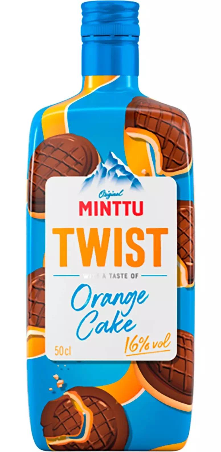 Ликёр десертный Минтту "Твист" Орандж Кейк (Апельсиновое Печенье)