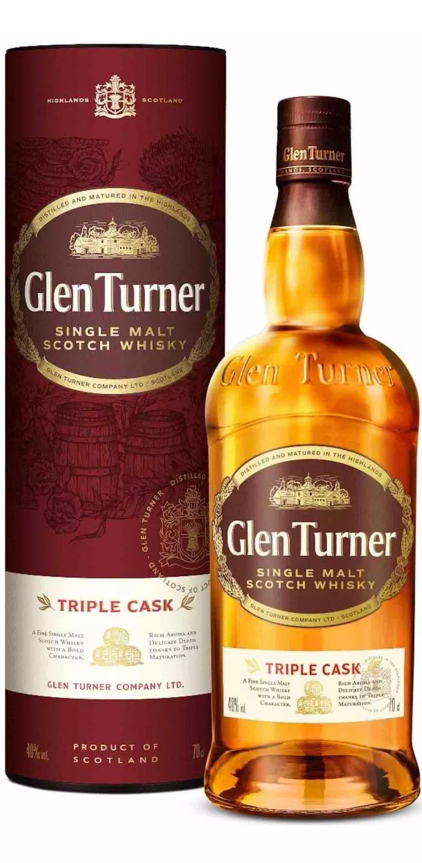 Виски односолодовый Глен Тёрнер Трипл Каск