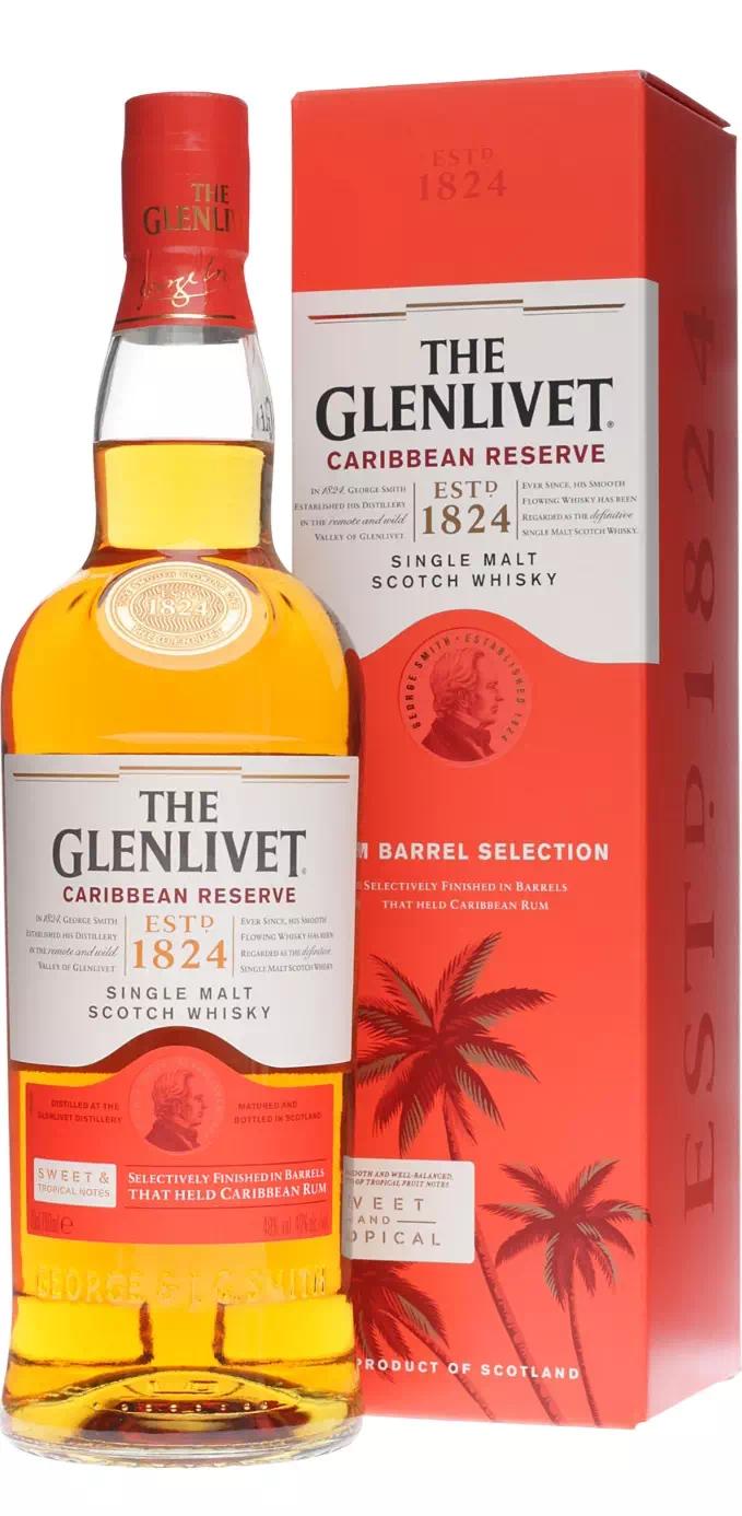 Виски односолодовый Гленливет "Каррибиан Резерв" (Спейсайд)