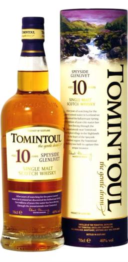 Виски односолодовый Томинтул 10-летний "Спейсайд Гленливет"