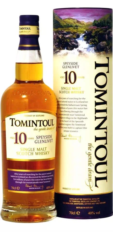 Виски односолодовый Томинтул 10-летний "Спейсайд Гленливет"