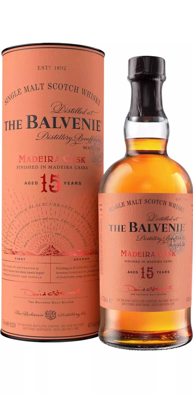 Виски односолодовый Балвэни 15-летний Мадера Каск (Спейсайд)