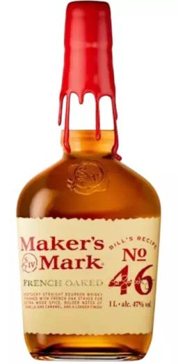 Виски зерновой Мэйкер'с Марк "Рецепт №46" Френч Оакед Кентукки Стрейт Бурбон