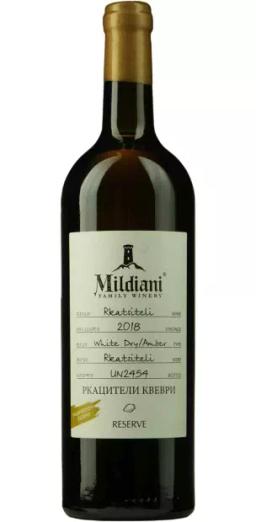 Вино Милдиани Фэмили Вайнери "Резерв" Ркацители Квеври Янтарное