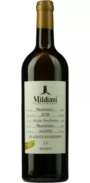 Вино Милдиани Фэмили Вайнери "Резерв" Ркацители Квеври Янтарное
