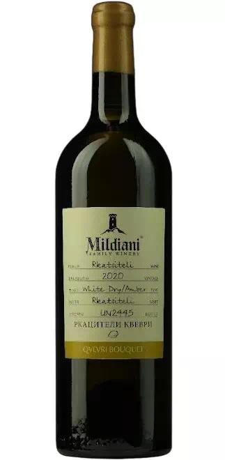 Вино Милдиани Фэмили Вайнери "Букет Квеври" Ркацители Янтарное