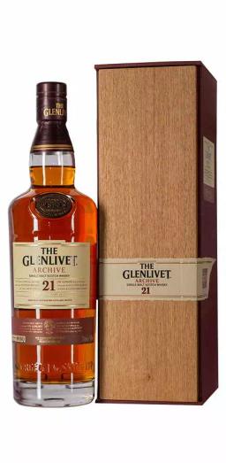 Виски односолодовый Гленливет 21-летний "Архив" (Спейсайд)