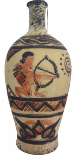 Вино Милдиани Фэмили Вайнери Саперави в кувшине "Охотник"