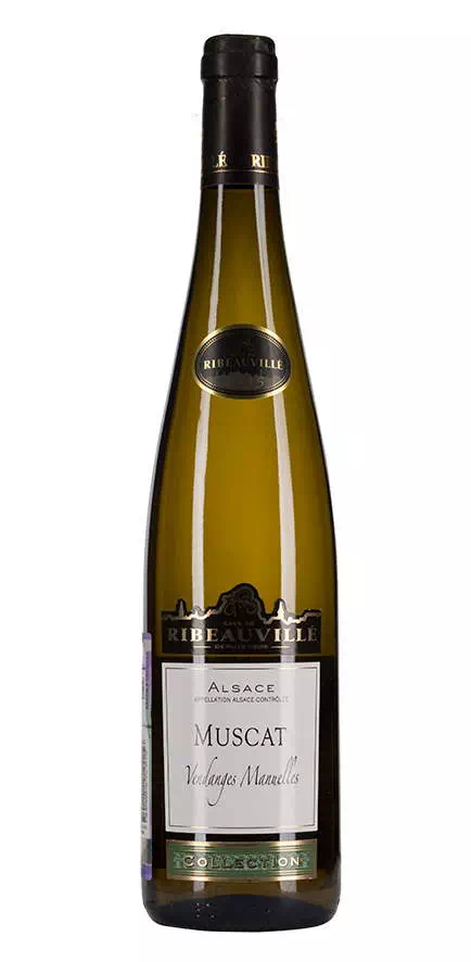 Ж кав. Кав де Рибовилле. Вино Hugel, Muscat "Classic", Alsace AOC, 2021. Ribeauville вино Riesling. Вино Эльзас кав де Бенвир Рислинг.